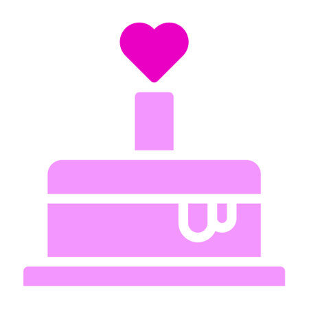 cake solid pink valentine illustration vector and logo new year icon perfect. Icon sign from modern...