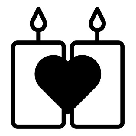 candle dualtone black valentine illustration vector and logo new year icon perfect. Icon sign from modern collection for web. Nice design perfect.のイラスト素材