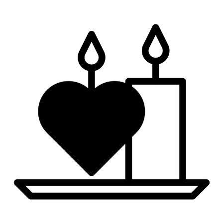 candle dualtone black valentine illustration vector and logo new year icon perfect. Icon sign from modern collection for web. Nice design perfect.のイラスト素材
