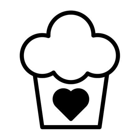 cake dualtone black valentine illustration vector and logo new year icon perfect. Icon sign from modern collection for web. Nice design perfect.のイラスト素材