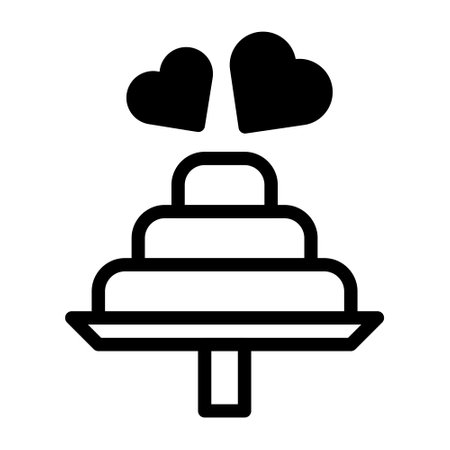 cake dualtone black valentine illustration vector and logo new year icon perfect. Icon sign from modern collection for web. Nice design perfect.のイラスト素材