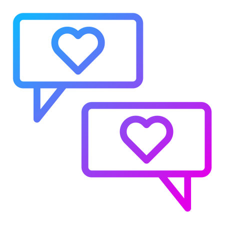 massage gradient purple valentine illustration vector and logo new year icon perfect. Icon sign from modern collection for web. Nice design perfect.のイラスト素材
