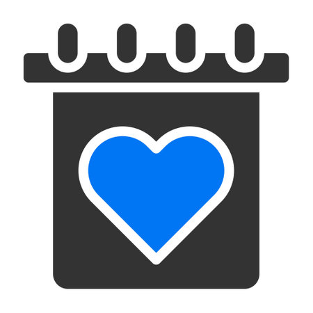 calendar solid blue grey valentine illustration vector and logo new year icon perfect. Icon sign from modern collection for web. Nice design perfect.のイラスト素材