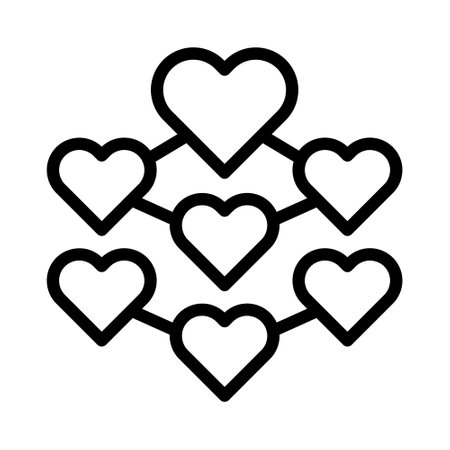 decoration valentine icon outline style illustration vector and logo. Icon sign from modern collection for web. Nice design perfect.のイラスト素材