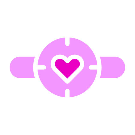 clock valentine icon solid pink style illustration vector and logo. Icon sign from modern collection for web. Nice design perfect.のイラスト素材