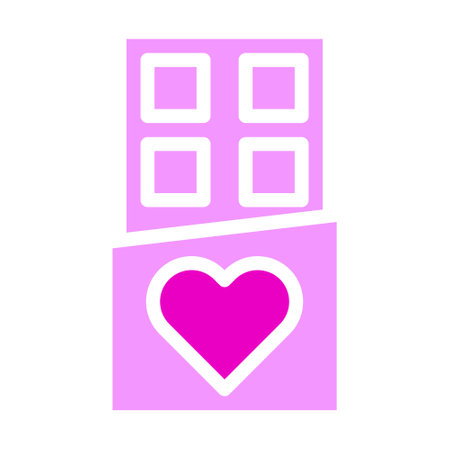 valentine icon solid pink style illustration vector and logo. Icon sign from modern collection for web. Nice design perfect.のイラスト素材