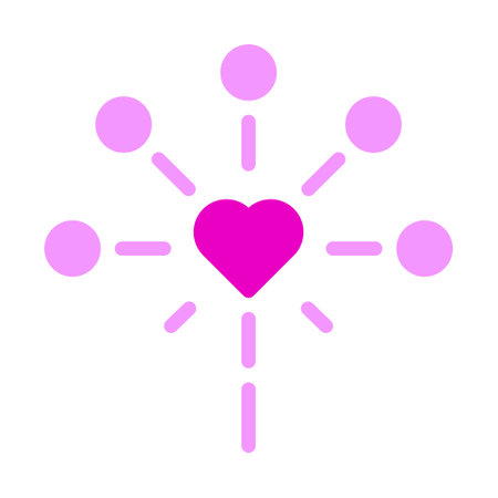 decoration valentine icon solid pink style illustration vector and logo. Icon sign from modern collection for web. Nice design perfect.のイラスト素材