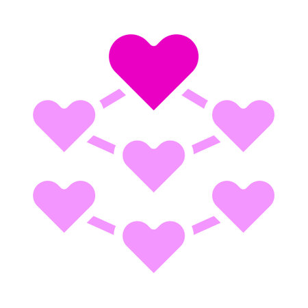 decoration valentine icon solid pink style illustration vector and logo. Icon sign from modern collection for web. Nice design perfect.のイラスト素材