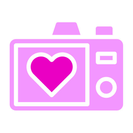 picture valentine icon solid pink style illustration vector and logo. Icon sign from modern collection for web. Nice design perfect.のイラスト素材