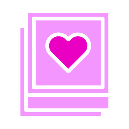 picture valentine icon solid pink style illustration vector and logo. Icon sign from modern collection for web. Nice design perfect.のイラスト素材