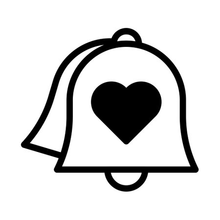 bell dualtone black valentine illustration vector year icon perfect. Icon sign from modern collection for web. Nice design perfect.のイラスト素材