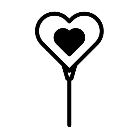 balloon dualtone black valentine illustration vector year icon perfect. Icon sign from modern collection for web. Nice design perfect.のイラスト素材