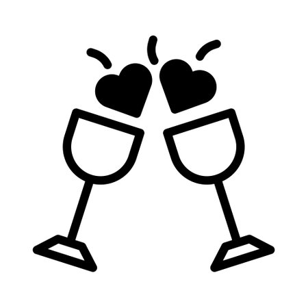 wine dualtone black valentine illustration vector year icon perfect. Icon sign from modern collection for web. Nice design perfect.のイラスト素材