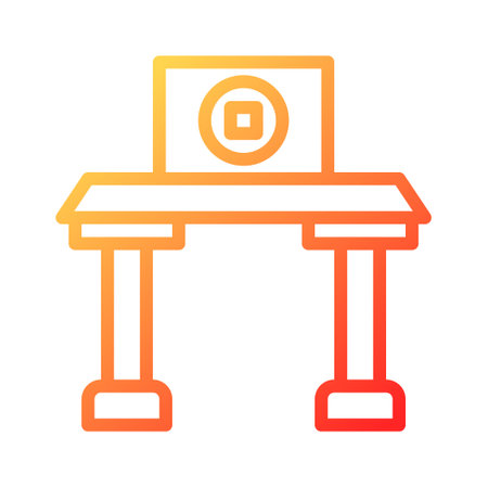 arch duocolor red style illustration icon chinese new year perfect. Icon sign from modern collection for web. Nice design perfect.のイラスト素材