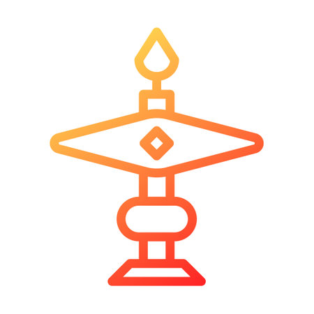 candle duocolor red style illustration icon chinese new year perfect. Icon sign from modern collection for web. Nice design perfect.のイラスト素材