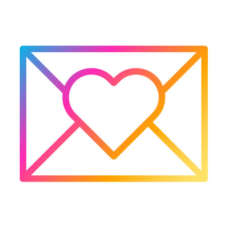 massage icon gradient style valentine vector illustration perfect. Icon sign from modern collection for web. Nice design perfect.のイラスト素材