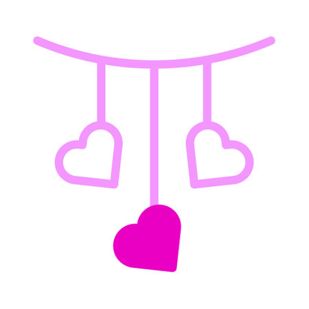 decoration icon duotone pink style valentine illustration vector element and symbol perfect. Icon sign from modern collection for web. Nice design perfect.のイラスト素材