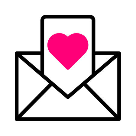 massage icon duotone black pink style valentine illustration vector element and symbol perfect. Icon sign from modern collection for web. Nice design perfect.のイラスト素材