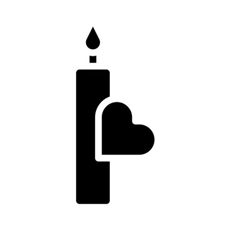 candle icon gradient solid valentine illustration vector element and symbol perfect. Icon sign from modern collection for web.のイラスト素材