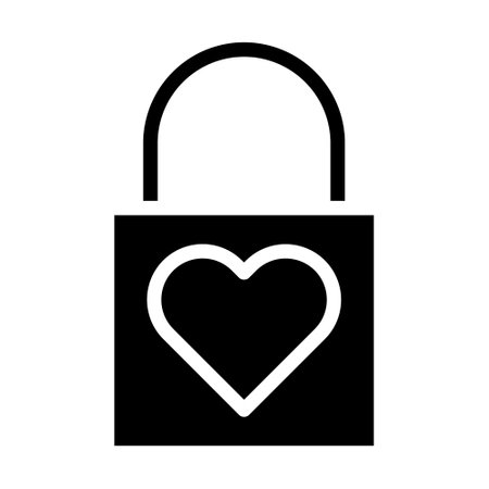 padlock icon gradient solid valentine illustration vector element and symbol perfect. Icon sign from modern collection for web.のイラスト素材