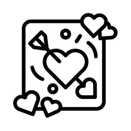 arrow icon outline style valentine illustration vector element and symbol perfect. Icon sign from modern collection for web.のイラスト素材