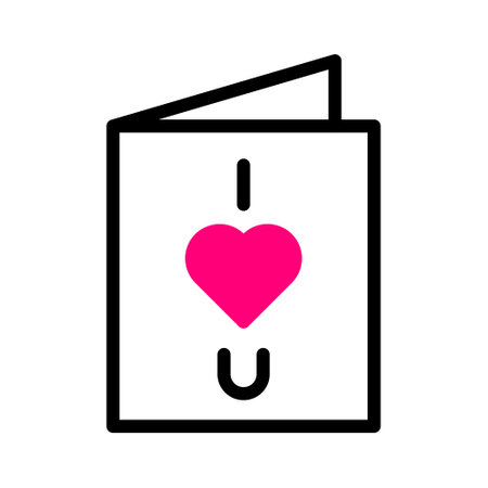 card icon duotone red style valentine illustration vector element and symbol perfect. Icon sign from modern collection for web.のイラスト素材