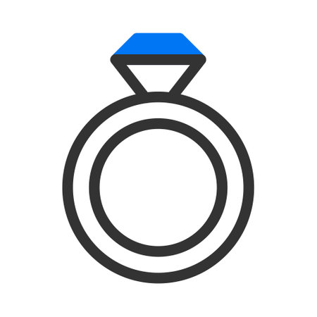 ring  icon duotune blue valentine illustration vector element and symbol perfect. Icon sign from modern collection for web.のイラスト素材