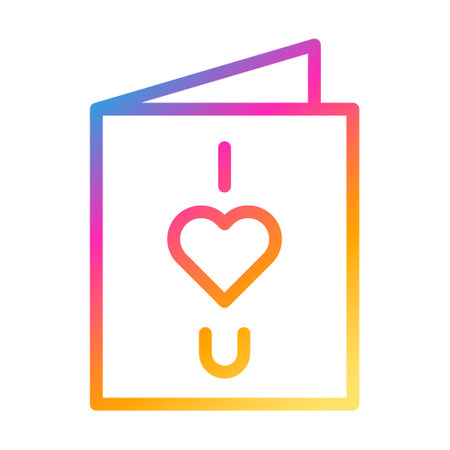 card icon gradient style valentine illustration vector element and symbol perfect. Icon sign from modern collection for web.のイラスト素材