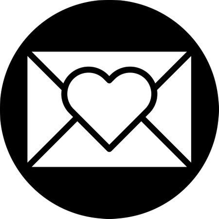 massage icon solid white style valentine illustration vector element and symbol perfect. Icon sign from modern collection for web.のイラスト素材