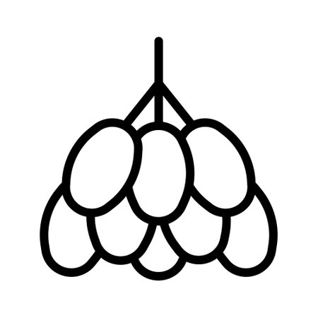 kurma icon outline style ramadan illustration vector element and symbol perfect. Icon sign from modern collection for web.のイラスト素材