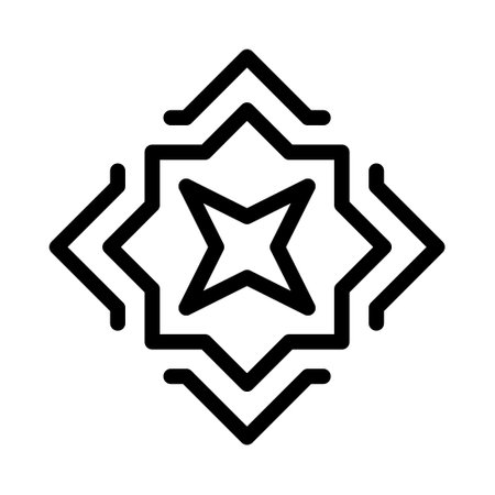 decoration icon outline style ramadan illustration vector element and symbol perfect. Icon sign from modern collection for web.のイラスト素材