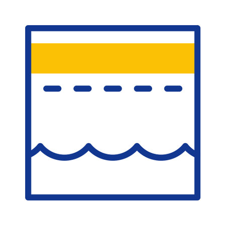 kaaba icon duotone blue yellow style ramadan illustration vector element and symbol perfect. Icon sign from modern collection for web.のイラスト素材