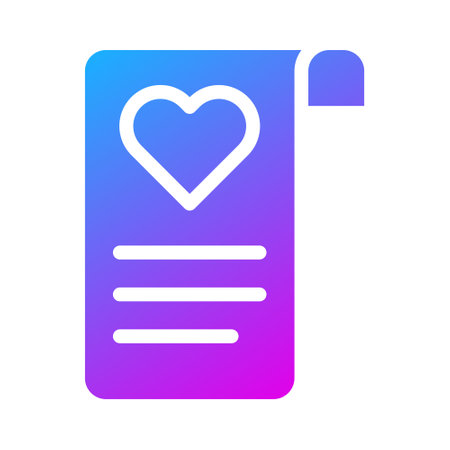 card getting icon solid gradient style valentine illustration vector element and symbol perfect. Icon sign from modern collection for web.のイラスト素材