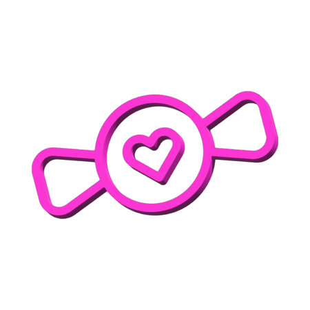Candy 3D symbol valentine isolated on white background Photo illustration element sign from modern collection 3D style nice design perfectの写真素材