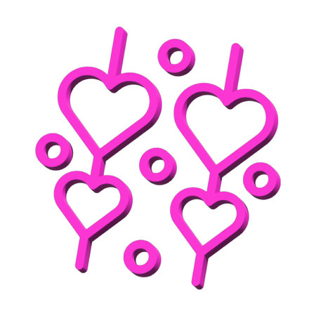 Decoration 3D symbol valentine isolated on white background Photo illustration element sign from modern collection 3D style nice design perfectの写真素材