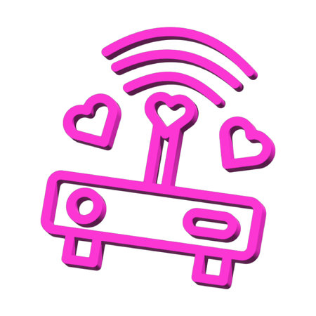 Signal 3D symbol valentine isolated on white background Photo illustration element sign from modern collection 3D style nice design perfectの写真素材