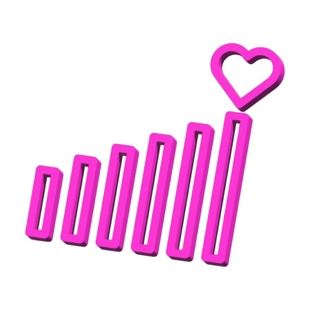 Signal 3D symbol valentine isolated on white background Photo illustration element sign from modern collection 3D style nice design perfectの写真素材