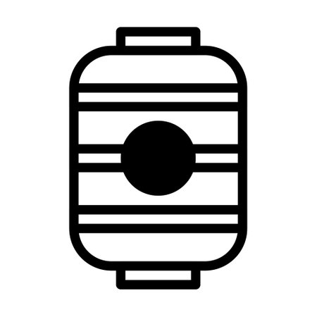 lantern icon duotune black style chinese new year illustration vector perfect. Icon sign from modern collection for web. Nice design perfectのイラスト素材