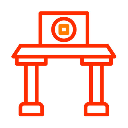 arch icon duocolor red style chinese new year illustration vector perfect. Icon sign from modern collection for web. Nice design perfectのイラスト素材