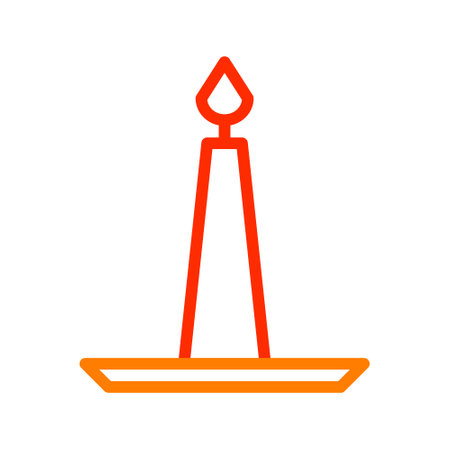 candle icon duocolor red style chinese new year illustration vector perfect. Icon sign from modern collection for web. Nice design perfectのイラスト素材