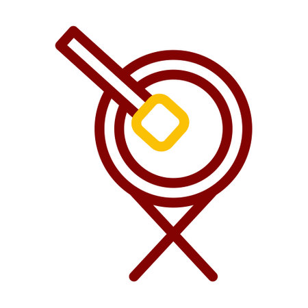 bedug drum icon duocolor red style ramadan illustration vector element and symbol perfect. Icon sign from modern collection for web.のイラスト素材