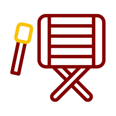 bedug drum icon duocolor red style ramadan illustration vector element and symbol perfect. Icon sign from modern collection for web.のイラスト素材