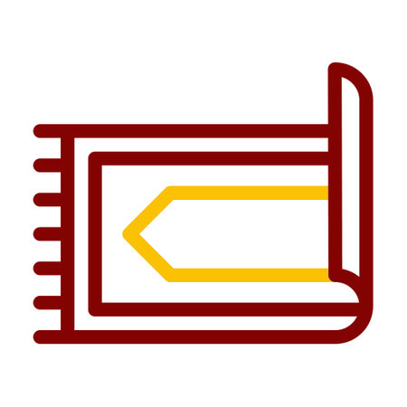 rug icon duocolor red style ramadan illustration vector element and symbol perfect. Icon sign from modern collection for web.のイラスト素材