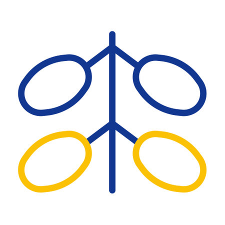 kurma palm icon duocolor blue yellow style ramadan illustration vector element and symbol perfect. Icon sign from modern collection for web.のイラスト素材