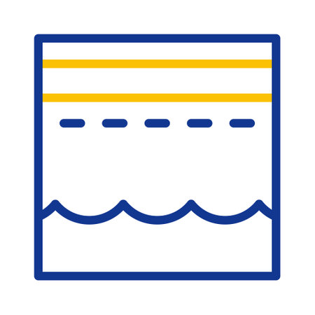 kaaba icon duocolor blue yellow style ramadan illustration vector element and symbol perfect. Icon sign from modern collection for web.のイラスト素材