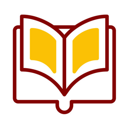 quran icon duotone red yellow style ramadan illustration vector element and symbol perfect. Icon sign from modern collection for web.のイラスト素材