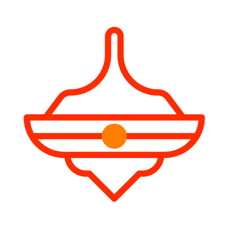 spinning icon duotone red style chinese new year illustration vector perfect. Icon sign from modern collection for web. Nice design perfectのイラスト素材