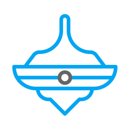 spinning icon duocolor blue style chinese new year illustration vector perfect. Icon sign from modern collection for web. Nice design perfectのイラスト素材