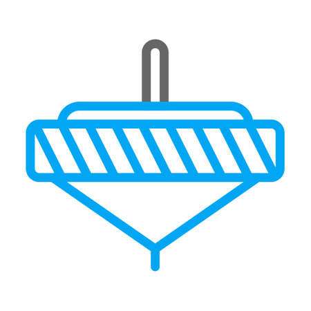 spinning icon duocolor blue style chinese new year illustration vector perfect. Icon sign from modern collection for web. Nice design perfectのイラスト素材