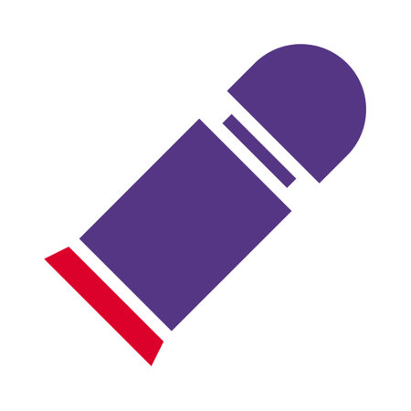 bullet icon solid red purple style military illustration vector army element and symbol perfect. Icon sign from modern collection for web.のイラスト素材